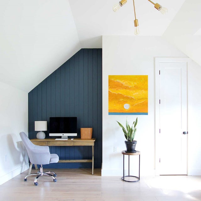 This listing is for an original 8 x 8 inch acrylic on canvas painting, with a certificate of authentication. These sunsets...