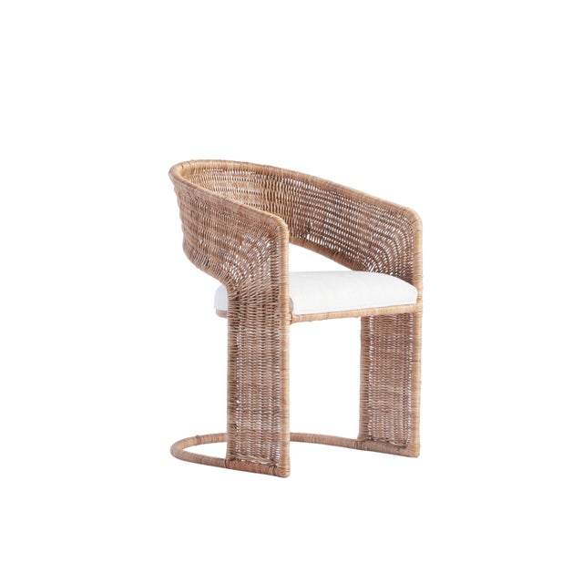Boho Chic Healdsburg Dining Chair with Boucle seat For Sale - Image 3 of 5