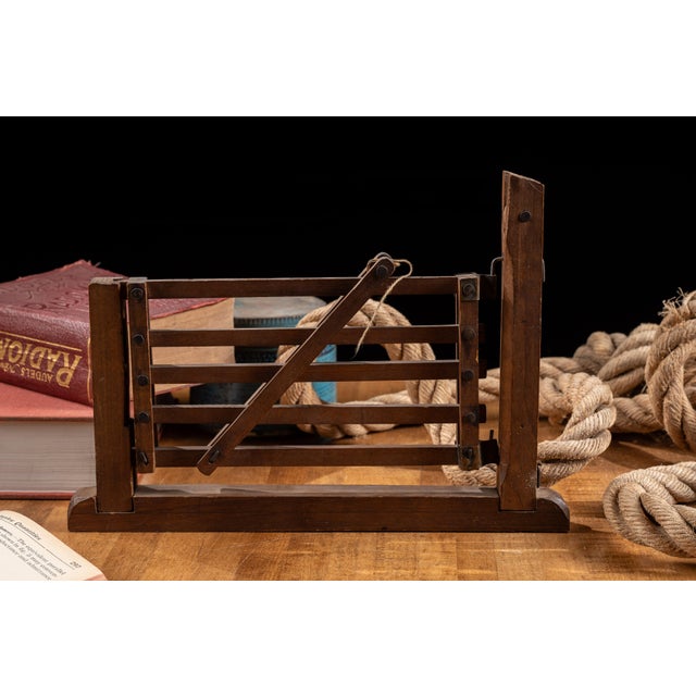 Early 20th Century Early 20th Century Wooden Farm Gate Salesman Sample Working Model For Sale - Image 5 of 7