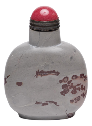 Chinese Painting Stone Snuff Bottle, C. 1900