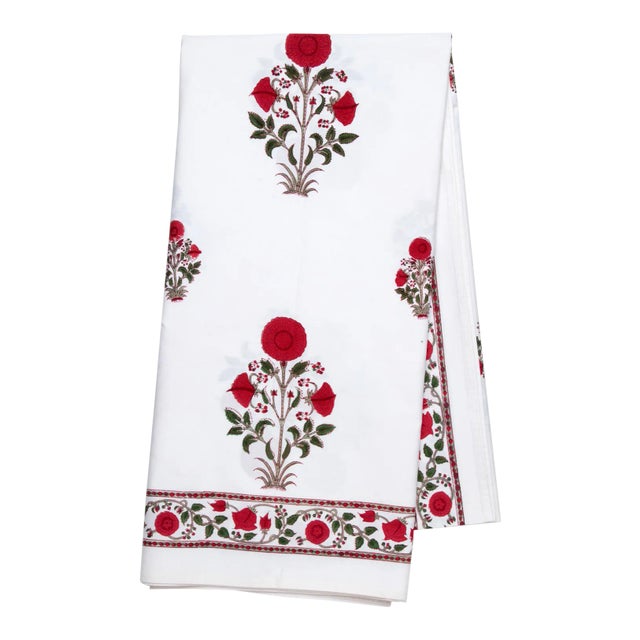 Amaya Tablecloth, 4-seat table - Red For Sale
