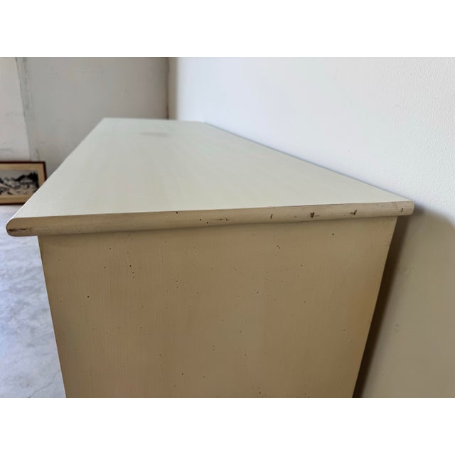 Wood Vintage Ficks Reed Rattan and Faux Bamboo Eight Drawer Dresser/Sold For Sale - Image 7 of 12