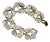 MCM Lisner Mother-of-Pearl Bracelet Multi-Tiered Structural Design Rhinstone Accent For Sale