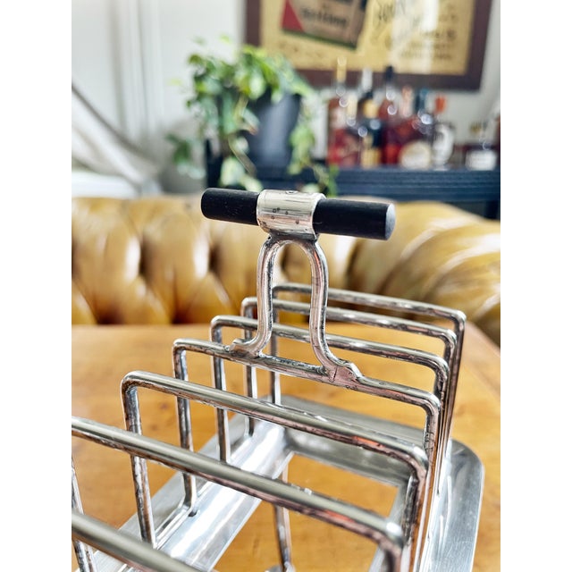Antique Asprey & Co Silver Toast Rack With Oil Burner | Chairish