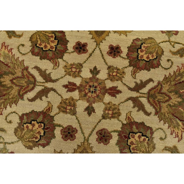 Textile Agra Rug 5’1” X 9’9” Ivory Wool Traditional Hand-Knotted Oriental Carpet For Sale - Image 7 of 13