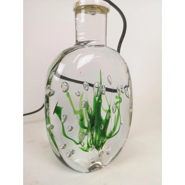 Kosta Boda Mid-Century Swedish Model Seaweed Table Lamp by Vicke Lindstrand for Kosta, 1950s For Sale - Image 4 of 11