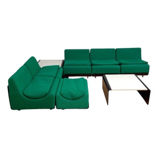 Modular Green Orbis Sofa Ensemble by Luigi Colani for COR, Germany, 1970, Set of 8 For Sale