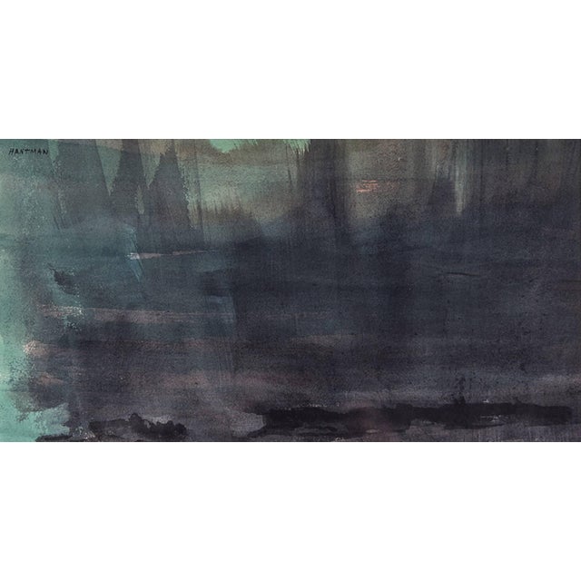 Genre: Expressionist Subject: Landscape Medium: Watercolor Surface: Paper Country: United States Dimensions: 16.75" x 23"...