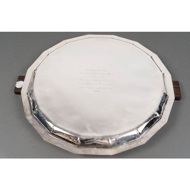 Metal Tray by Jean E . Puiforcat, 1927 For Sale - Image 7 of 8