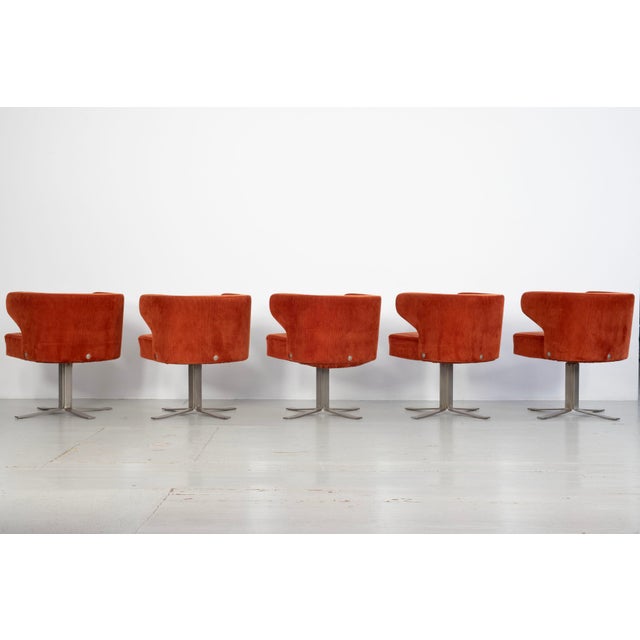 Five Poney Swivel Chairs by Gianni Moscatelli for Formanova, Italy, 1970s, Set of 5 For Sale - Image 15 of 18