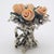 Italian Vintage Italian Handmade Genuine Silver & Salt Dough Flower Bouquet Dollhouse Miniature For Sale - Image 3 of 12