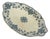 Blue Estrées Plate from U&C Sarreguemines, 1900 For Sale