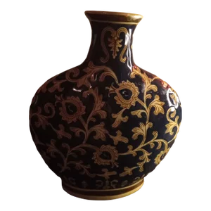 1960s Cobalt Blue Moon Flask Vase