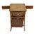 Wood Antique Heywood Wakefield Wicker Sewing Stand Signed C1920 For Sale - Image 7 of 11