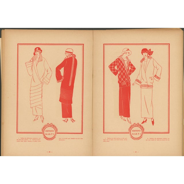 Art Deco Patrons Marti – Booklet With 56 Fashion Prints & 13 Large Patterns to Make All the Dresses – 1923–1924 For Sale - Image 3 of 9