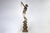 Figurative Mid-20th Century Art Nouveau-Style Painted Ceramic Sculptural Floor Lamp of Maenad Holding Grapes Signed by P. Oltolini, Argentina For Sale - Image 3 of 12