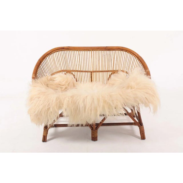 Mid-Century Danish Bamboo Sofa, 1950s For Sale - Image 6 of 7