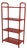 Red Standing Shelf in Perforated Metal, 1980s For Sale