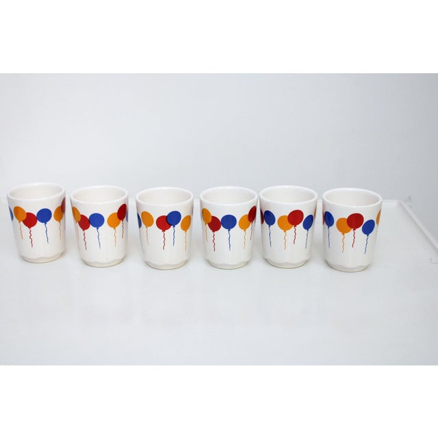 Balloon Birthday Service from Waechtersbach, 1970s, Set of 8, in Flawless conditions. Designed 1970 to 1979 This piece has...