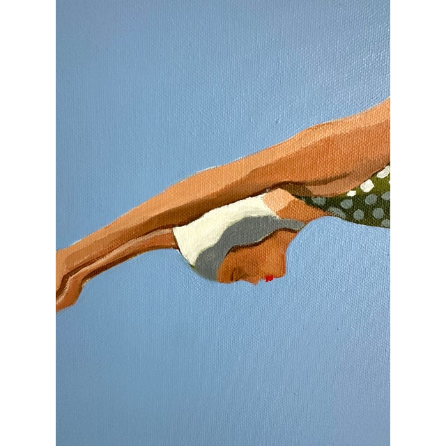 Textile "Floating on Air" Original Modern Oil Painting, by Jennifer Hohlfelder For Sale - Image 7 of 10