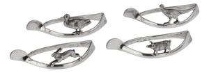20th Century British Silver Lucky Animals Napkin Rings from Asprey, 1913, Set of 4