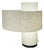 Double-Shade Linen Fabric Lamp For Sale