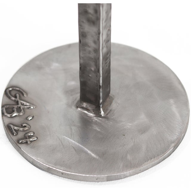 Silver Bouquet - Steel Floral Sculpture Original Artwork by Granville Beals For Sale - Image 8 of 12