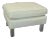 Springer Era 1970s White Leather Ottoman on Lucite Legs For Sale