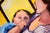 American "Madam Suburbia" (Woman and Baby by the Yellow Window) in Oil on Canvas by Patricia Gren Hayes For Sale - Image 3 of 9