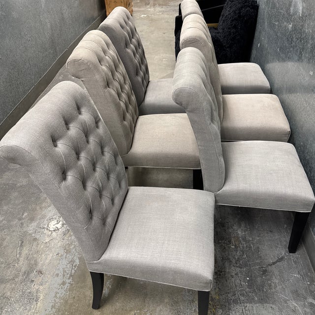 Restoration Hardware Bennett Dining Side Chairs, Set of Six For Sale - Image 11 of 12