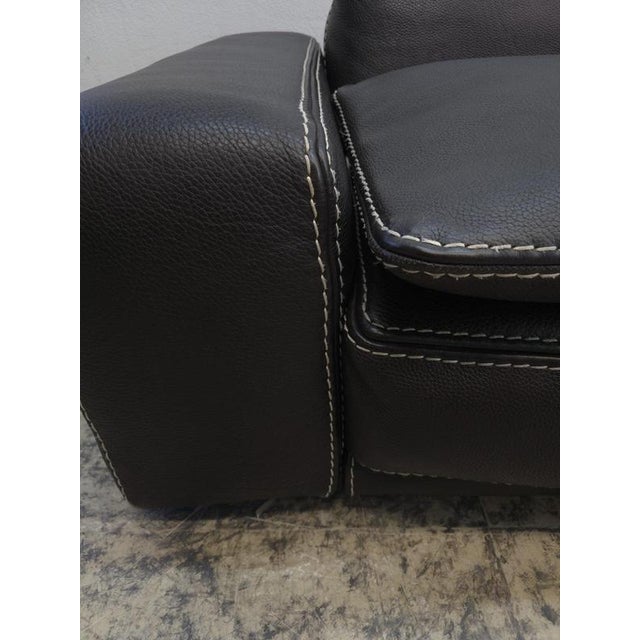Leather Sofa in Brown by Roche Bobois For Sale - Image 4 of 18