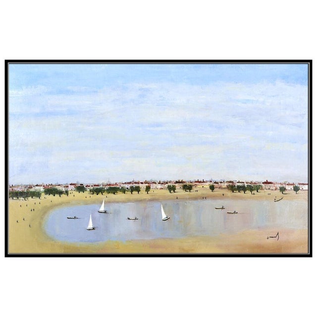 Coastal Fleugone, Georgy Totibadze Coastal Oil Painting For Sale - Image 3 of 6