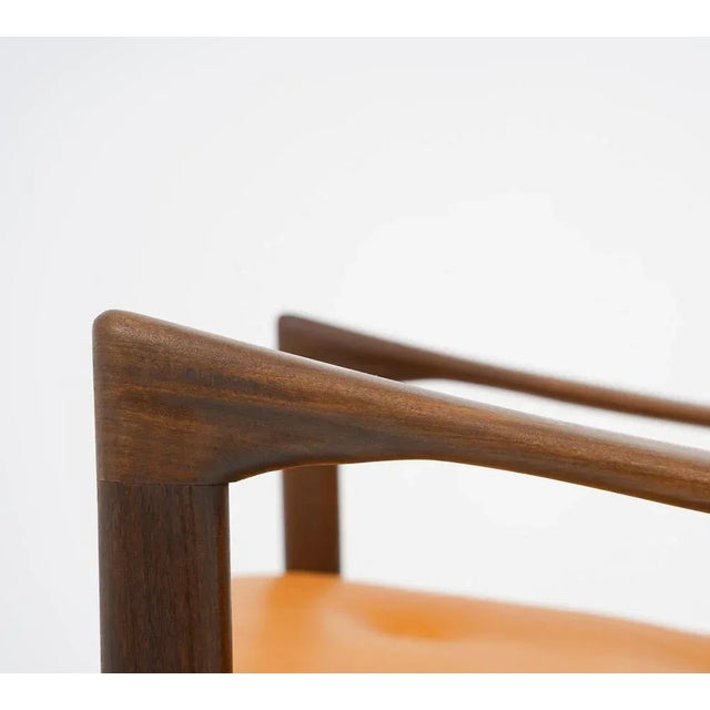 Mid-Century Scandinavian Armchairs Candidate attributed to Ib Kofod Larsen, 1960s, Set of 4 For Sale - Image 9 of 12