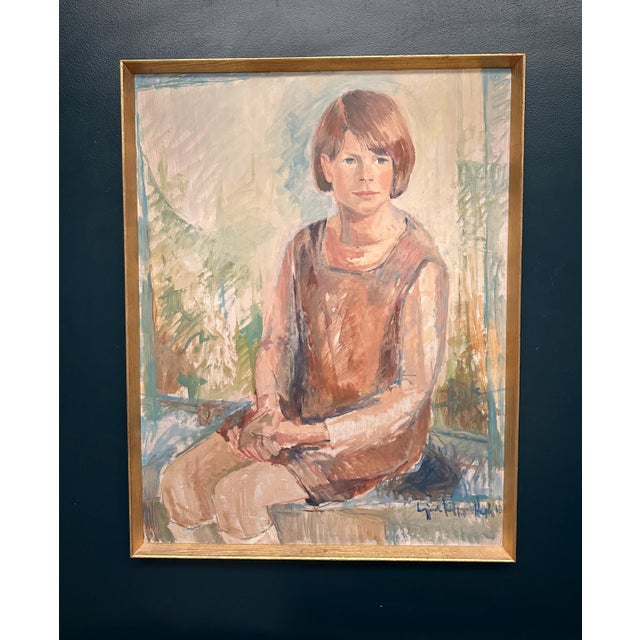 Ingjerd Pettersen Hagh, Marianne, 1968, Oil on Panel, Framed For Sale - Image 9 of 18