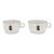 Vintage Villa d'Este Hotel Italy Richard Ginori Coffee Cups - a Pair For Sale