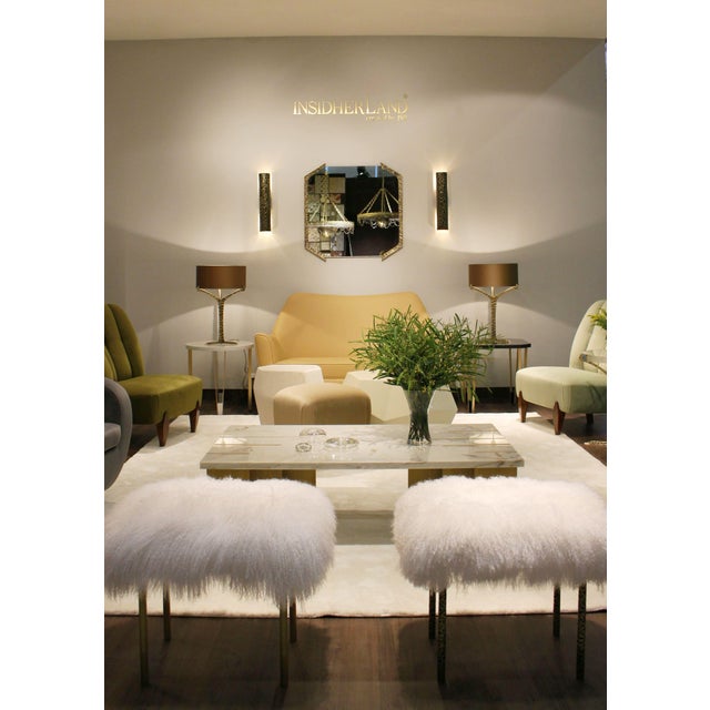 Alentejo Square Mirror in Cast Brass from Insidherland For Sale - Image 6 of 8