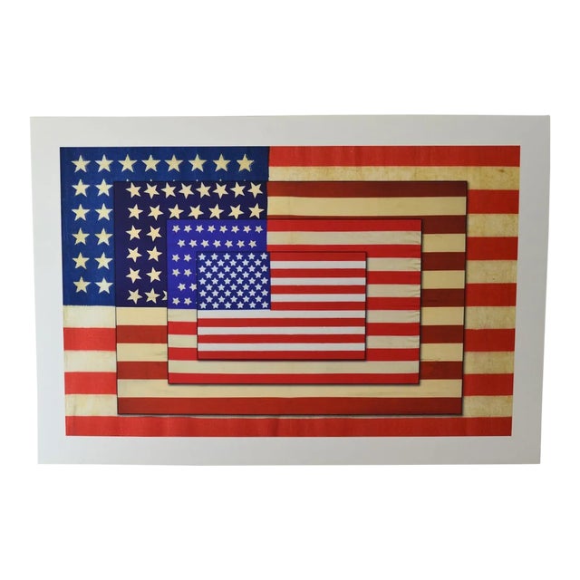 Modern Art Flag Print / Litho For Sale