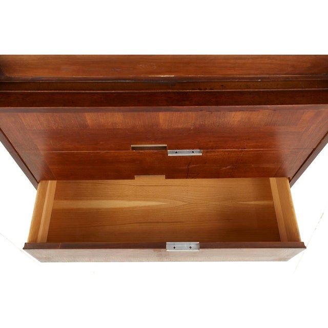 Merton Gershun for American of Martinsville Mid Century X Inlay Walnut 9 Drawer Dresser For Sale In Chicago - Image 6 of 11