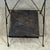 Metal Antique c.1920's French Folding Steel Tray Table With Scrollwork For Sale - Image 7 of 11