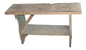 Small Antique Country Seat Bench
