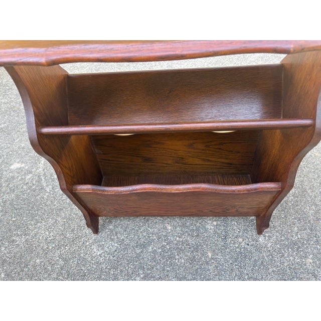 French Vintage French Book Trough Table With Fleur De Lis Design For Sale - Image 3 of 8