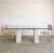 Almond 1970’s Travertine and Glass Dining Table For Sale - Image 8 of 8