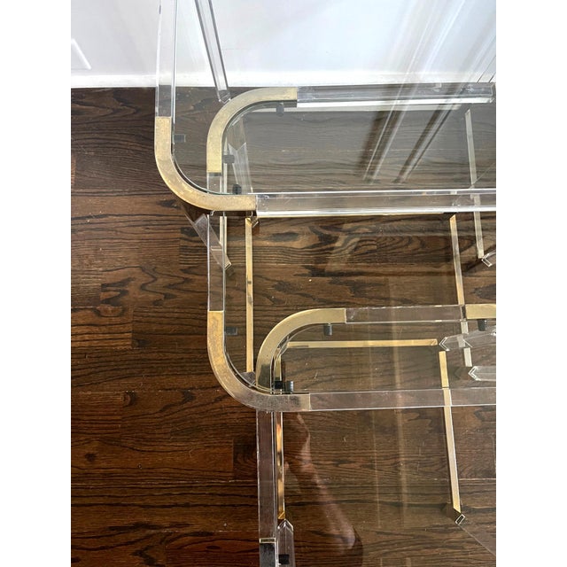 Silver 1970s Charles Hollis Jones Metric Line Nesting Tables For Sale - Image 8 of 9
