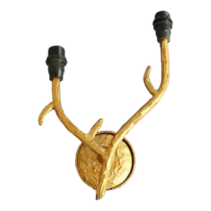 1960's Mid Century Modern Dore Tree Branch Wall Sconce Attrib. Elizabeth Garouste