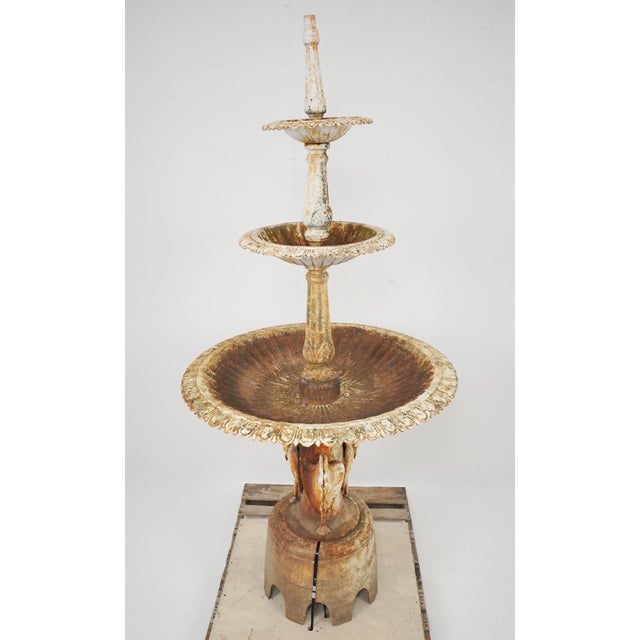 J.W. Fiske & Company Antique 1870s j.w. Fiske Cast Iron Garden Fountain For Sale - Image 4 of 16