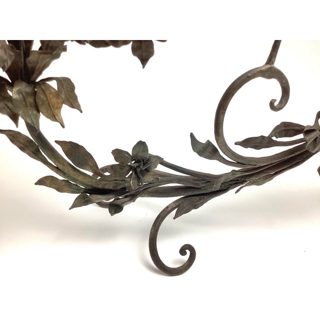 Italian Late 19th Century Early Italian Appliquéd 11 Light Candelabra Centerpiece For Sale - Image 3 of 10