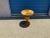 Modern round end table. Table is made of solid wood. Table has a light walnut finish. Table is in excellent condition and...