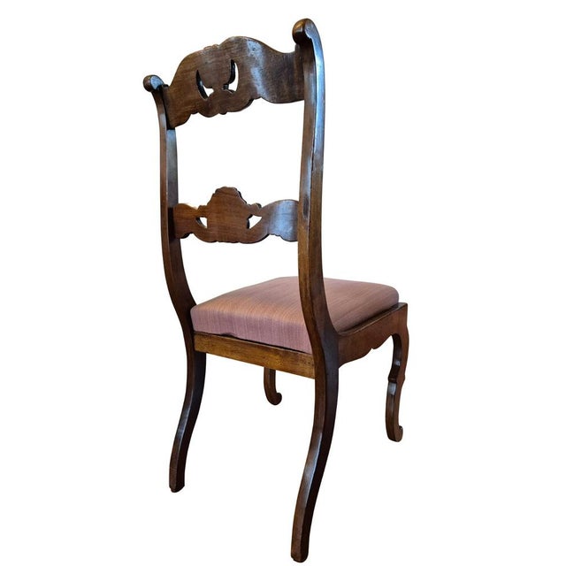 Antique Italian Louis XV Style Dining Chairs in Carved Wood, 1780, Set of 6 For Sale - Image 10 of 13