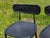 Vintage Set of 6 Black Leather Seats Bar Stools 1970s Mid Century Modern For Sale - Image 9 of 18