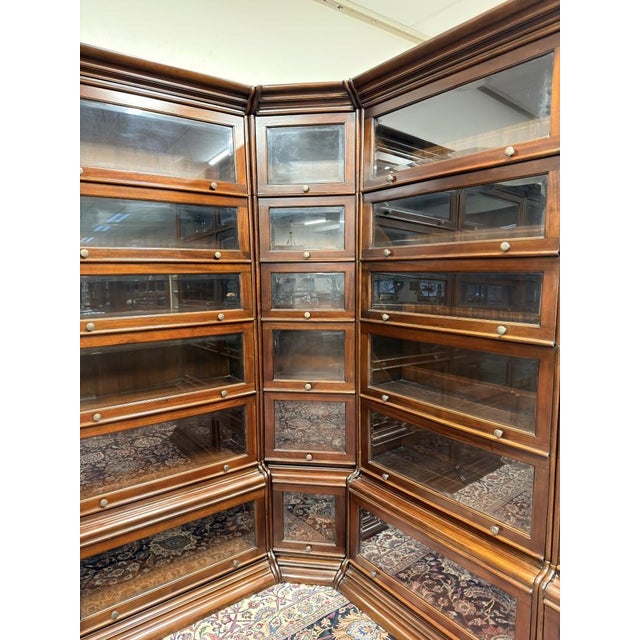 Vintage English Corner Bookcase For Sale - Image 16 of 18